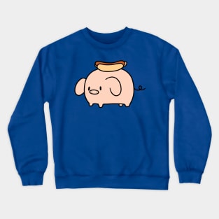 Hotdog Pig Crewneck Sweatshirt